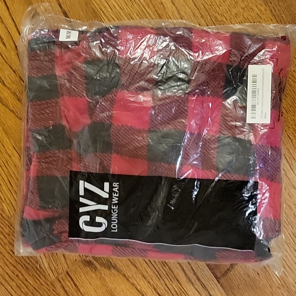 CYZ loungewear plaid fleece pants NWT